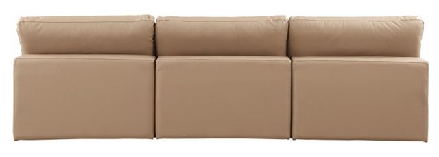 Meridian Furniture Comfy 3-Piece Tan Armless Sofa-3