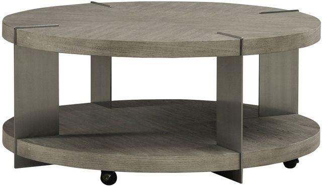 Liberty Furniture Harlow 3-Piece Sandstone/Satin Nickel Occasional Table Set-1