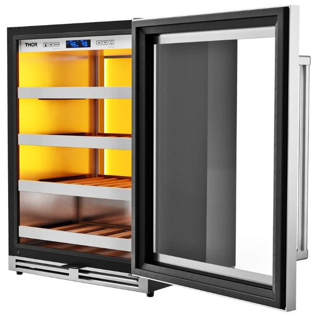 Thor Kitchen® 24" Stainless Steel Wine Cooler-3