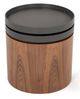 VIG Furniture Modrest Walnut End Table with Swivel Top-2