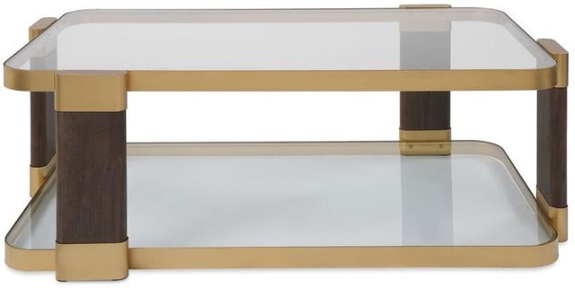 Uttermost® Ryles Gold Glass Coffee Table-4