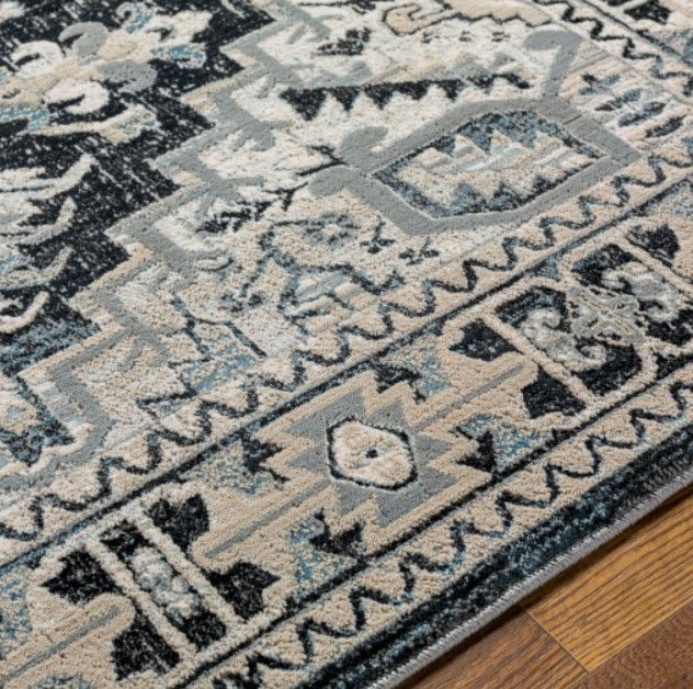 Surya Impulse Black/Taupe 4'x6' Area Rug-2