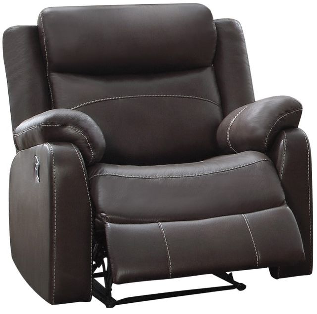 Homelegance® Yerba Dark Brown Manual Reclining Chair-0
