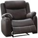 Homelegance® Yerba Dark Brown Manual Reclining Chair-0