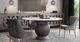 Diamond Sofa® Ashed White Marble Dining Table with Espresso Base-1