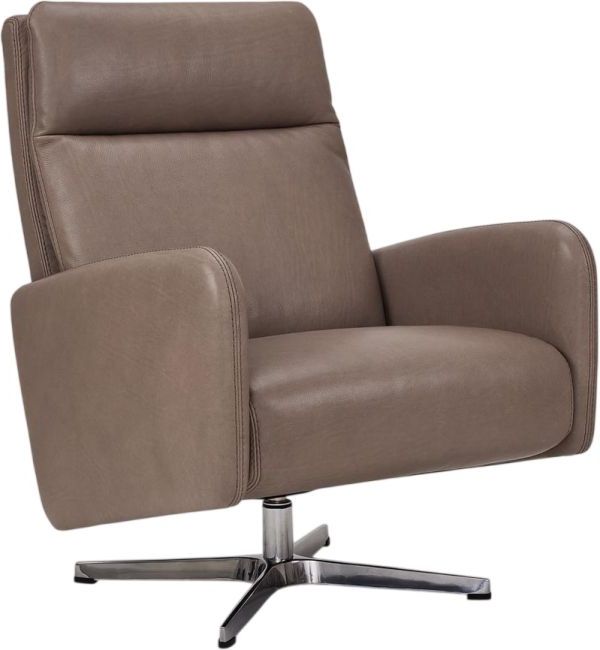American Leather® Customizable Luca Leather Manual Recliner-0