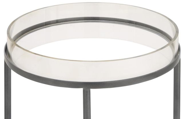 Deco Marche Gray Metal Accent Table-1