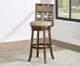 New Classic® Home Furnishings Gia Brown/Cherry Swivel Bar Stool-1