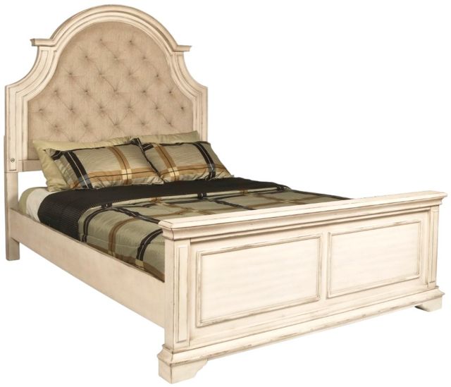 New Classic® Home Furnishings Anastasia 4-Piece Antique White California King Bedroom Set-2