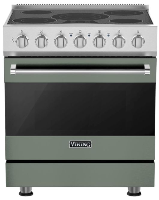 Viking® 3 Series 30" Eucalyptus Pro Style Electric Range-0