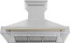 ZLINE Autograph Edition 48" Satin Stainless Steel Wall Mounted Range Hood with Polished Gold Handle-5