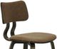 Armen Living Jaguar Espresso/Vintage Dark Brown Dining Chair-5
