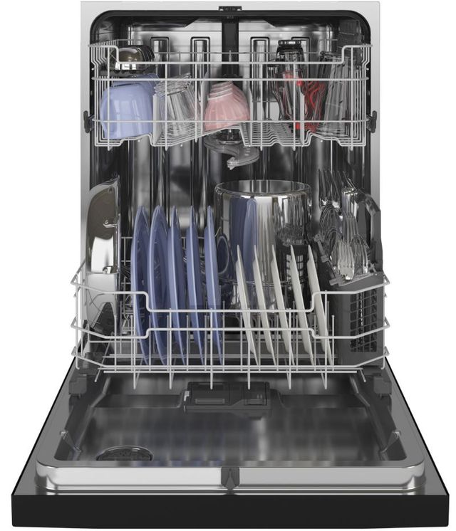 GE® 24" Black Built In Dishwasher-2