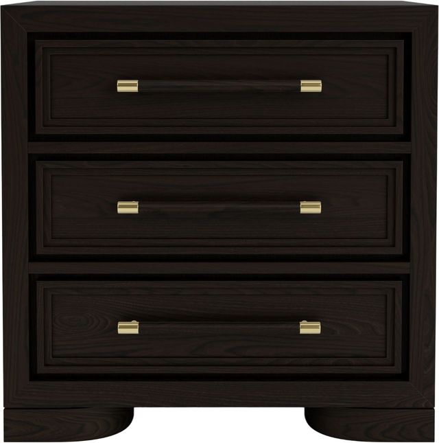 Riverside Furniture Lydia Dark Cabernet Three Drawer Nightstand-3