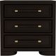 Riverside Furniture Lydia Dark Cabernet Three Drawer Nightstand-3