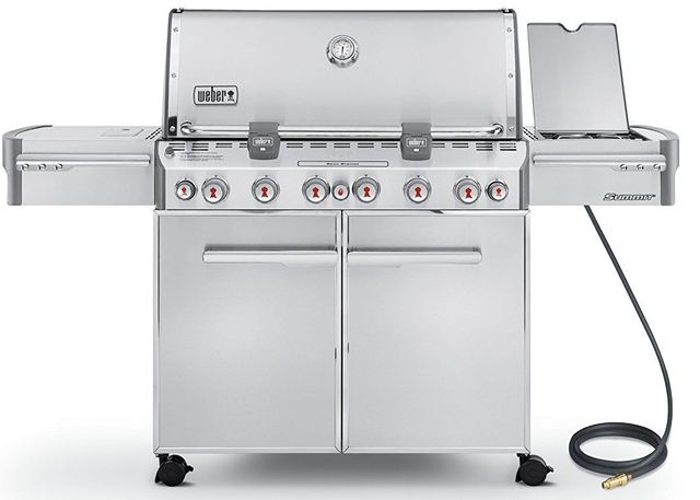 Weber® S-670™ 6-Burner Stainless Steel Freestanding Natural Gas Grill-0