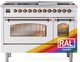 Ilve® Nostalgie II Series 48" Custom RAL Color Pro Style Dual Fuel Range-1