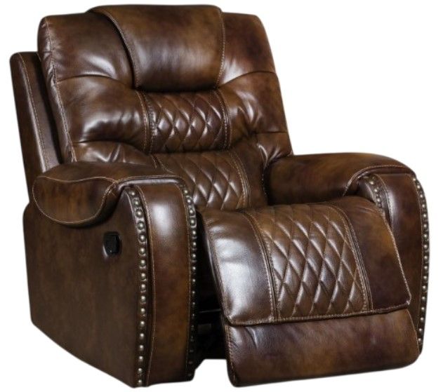 Corinthian Furniture Brookshire Carmel Power Recliner with Power Headrest-0