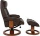 Fjords® Classic Comfort Admiral "R-base" Mocha Large Recliner with Footstool-1