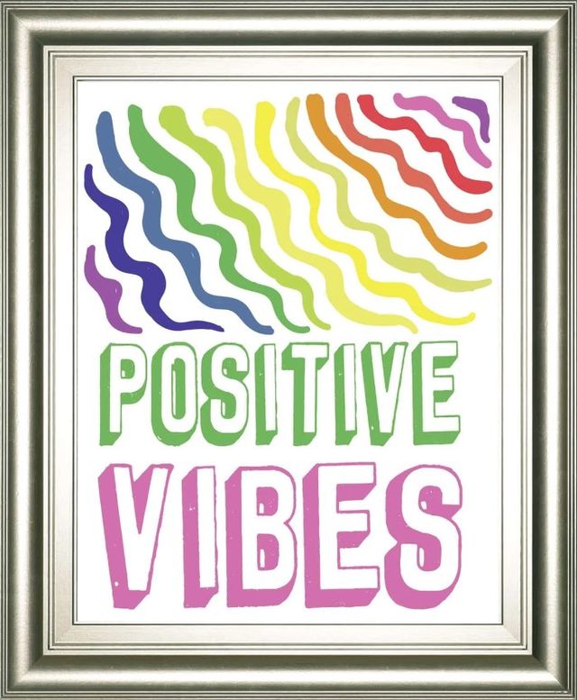 Classy Art Postivie Vibes by Elizabeth Medley Wall Art-0