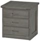 Crate Designs™ Furniture Graphite 24" Tall Nightstand-0