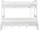 Homelegance® Lani Wire Brushed White Twin over Full Youth Bunk Bed-2