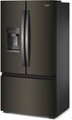 Whirlpool® 36" 23.4 Cu. Ft. Fingerprint Resistant Black Stainless Steel Counter Depth French Door Refrigerator -3