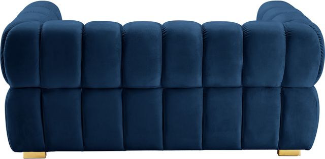 Meridian Furniture Gwen Navy Velvet Loveseat-1