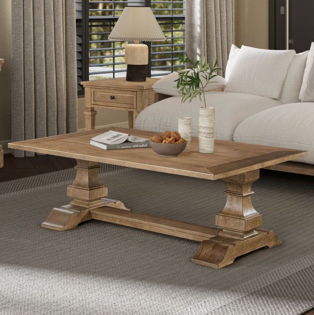 Liberty Furniture Haven Hills Camel Beige Rectangular Cocktail Table-1