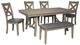 Signature Design by Ashley® Aldwin 6-Piece Gray Dining Set-0