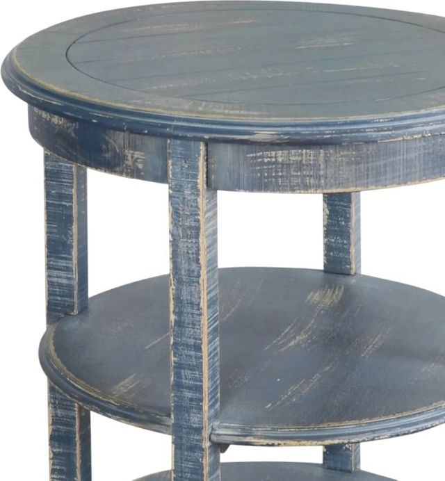 Sunny Designs™ Marina Ocean Blue Round Side Table-3