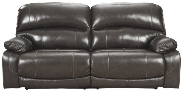 Signature Design by Ashley® Hallstrung Gray Reclining Power Sofa-1