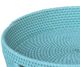 A & B Home Ivory Coast Sky Blue Rattan Round Tray-1