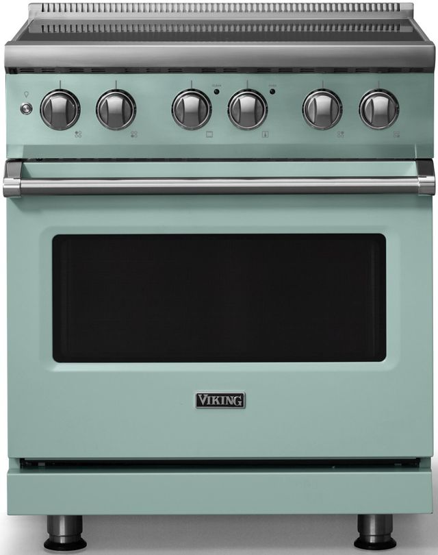 Viking® 5 Series 30" Splash Pro Style Induction Range with Polished Chrome Trim-0