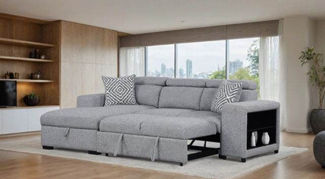 Furniture of America® Chatteris Gray Sectional-3