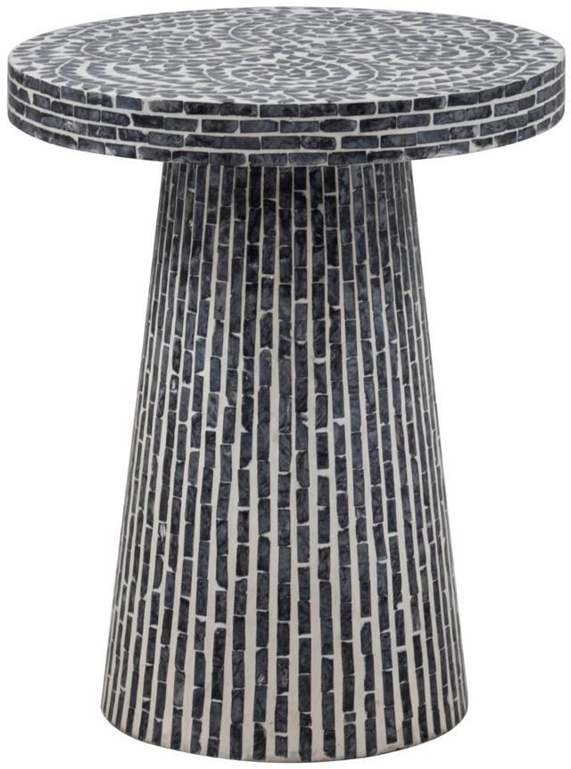 Linon Capiz Black Side Table-0