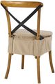 Forty West Washable Oatmeal Short X-Back Dining Side Chair-2