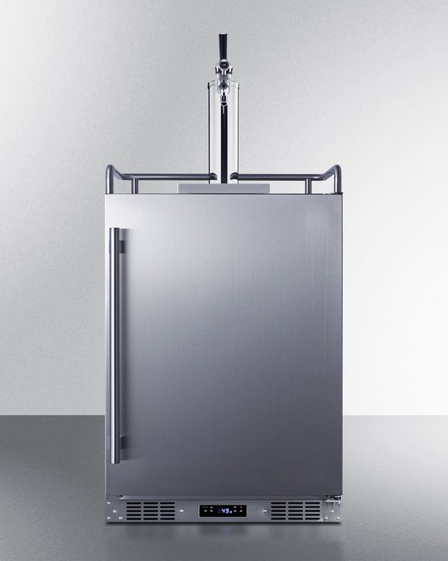 Summit® Commercial 24" Stainless Steel Built-In Outdoor Beer Kegerator-1