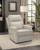 BarcaLounger® Lena Rainer Dove Leather Power Lift Recliner-2