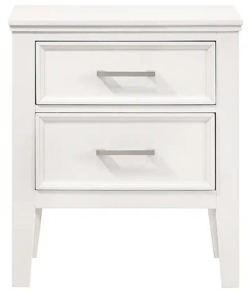 New Classic® Home Furnishings Andover 4-Piece White Queen Panel Bedroom Set-4