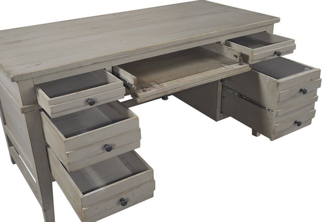 aspenhome® Reeds Farm Weathered Grey Half Ped Desk-1