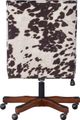 Linon Draper Brown/White Cow Print Office Chair -4