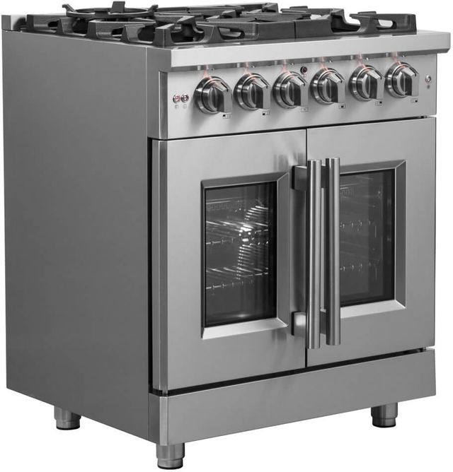 FORNO® Alta Qualita 30" Stainless Steel Freestanding Gas Range-1