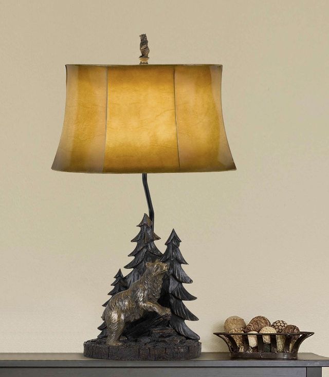 Cal® Lighting & Accessories Forest Antique Bronze Table Lamp-1