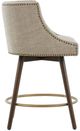 Olliix by Madison Park Grey Mateo Swivel Counter Stool-2