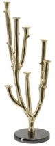 A & B Home Polished Gold Large Multi Taper Candle Holder-1