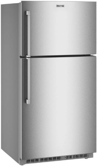 Maytag® 33" 21.3 Cu. Ft. Fingerprint Resistant Stainless Steel Top Freezer Refrigerator with Garage Mode-1