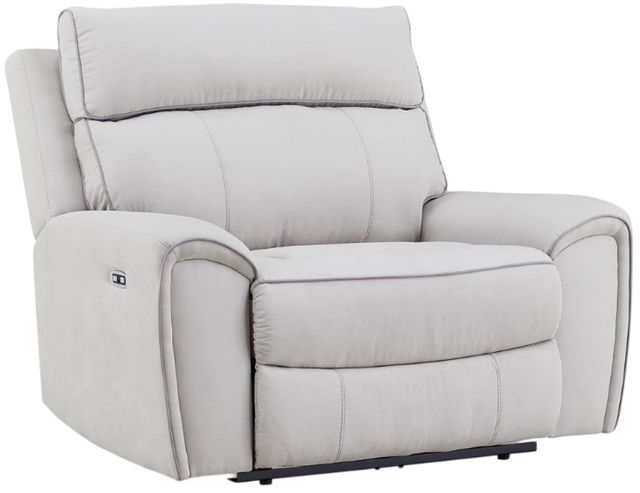 Signature Design by Ashley® Grafton Pike Ash/Pearl Power Recliner with Adjustable Headrest-0