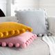 Surya Pomtastic Mustard 20"x20" Toss Pillow with Down Insert-3