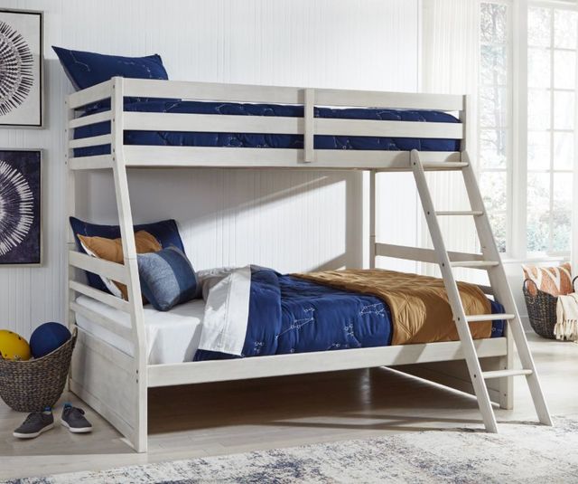 Signature Design by Ashley® Robbinsdale Antique White Twin/Full Bunk Bed-6